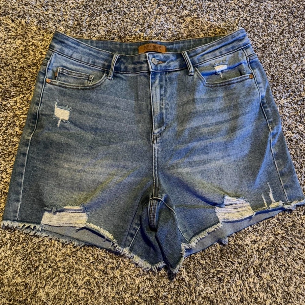 Denim Distressed Women Shorts